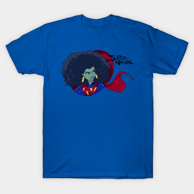 Super Natural Head Shot T-Shirt by Marcusthevisual